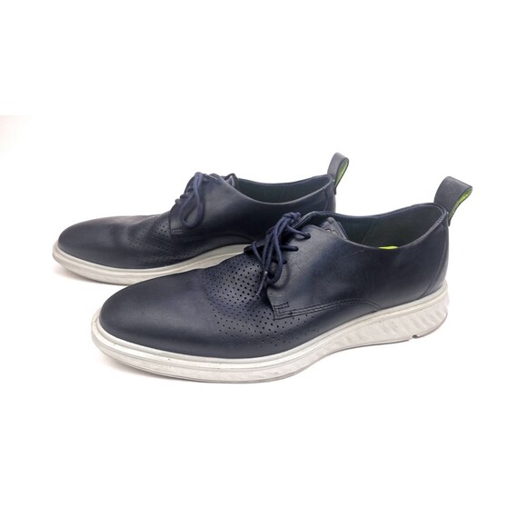 Ecco ST.1 Hybrid Shoes Mens 44 US 10-10.5 Oxford Blue Leather Dress Sneakers main image 5